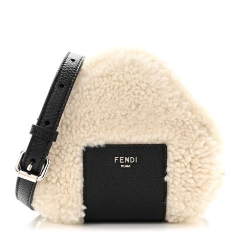 fendi white sheepskin charm|Fendilicious Charm .